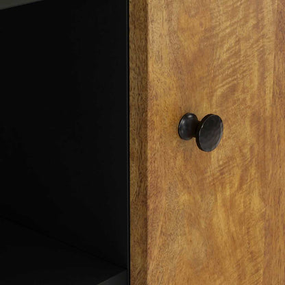 vidaXL Sideboard with 2 Doors 90x33x75 cm Solid Wood Mango