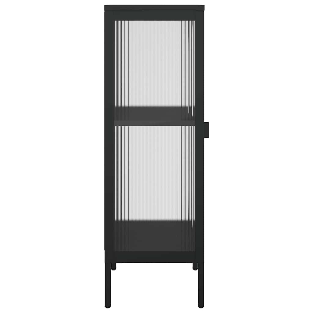 vidaXL Sideboard Black 40x35x105 cm Glass and Steel
