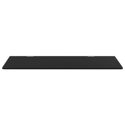 vidaXL Wall-mounted Urinal Privacy Screen Black 90x40 cm Tempered Glass