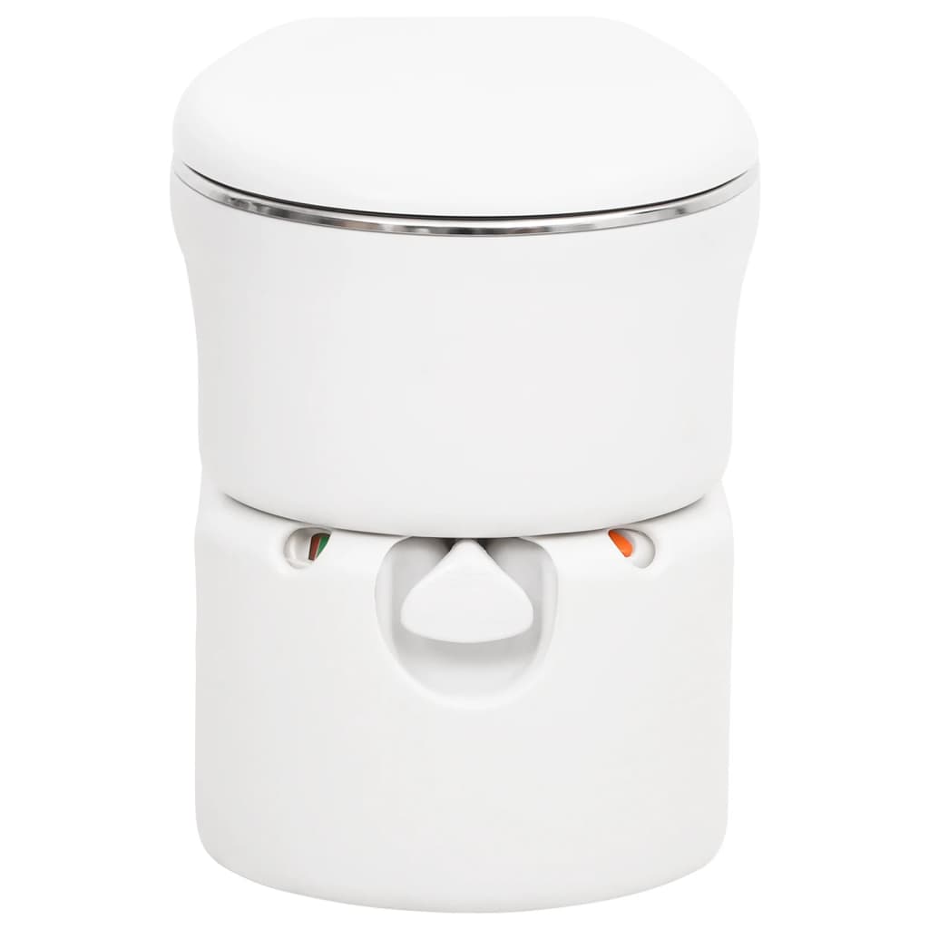 vidaXL Integrated Camping Toilet White 24+17 L HDPE&Steel