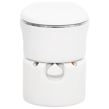 vidaXL Integrated Camping Toilet White 24+17 L HDPE&Steel