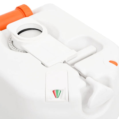 vidaXL Integrated Camping Toilet White 24+17 L HDPE&Steel