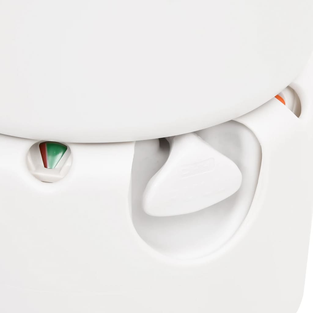 vidaXL Integrated Camping Toilet White 24+17 L HDPE&Steel