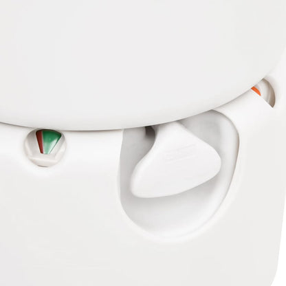 vidaXL Integrated Camping Toilet White 24+17 L HDPE&Steel