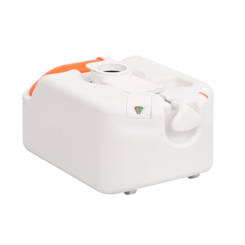 vidaXL Integrated Camping Toilet White 24+17 L HDPE&PP