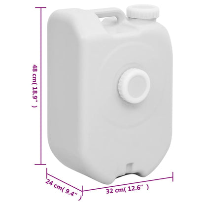 vidaXL Portable Water Tank 24 L Grey