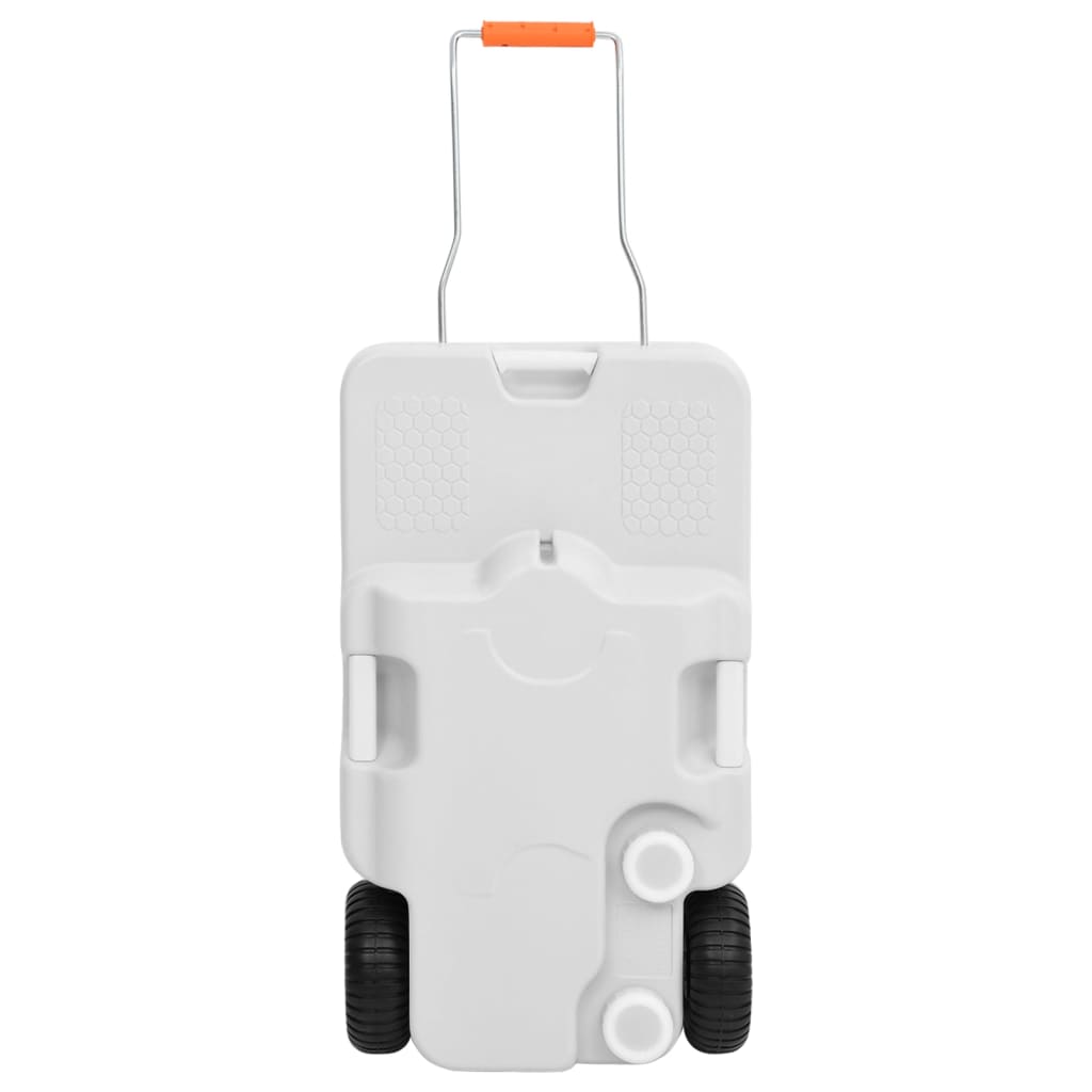 vidaXL Wheeled Water Tank for Camping 30 L Grey