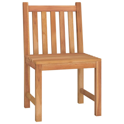 vidaXL 5 Piece Garden Dining Set Solid Wood Teak