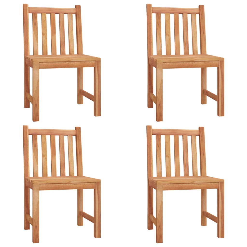 vidaXL 5 Piece Garden Dining Set Solid Wood Teak