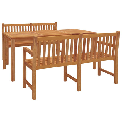 vidaXL Garden Dining Set | Natural Teak | Solid Teak Wood | Large | Durable