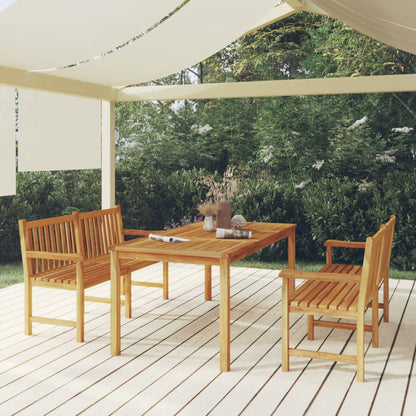 vidaXL Garden Dining Set | Natural Teak | Solid Teak Wood | Large | Durable