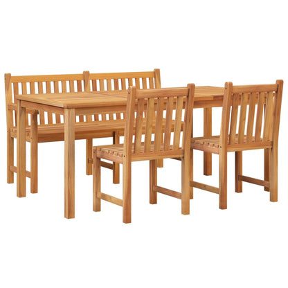 vidaXL Garden Dining Set | Teak | Teak Wood | 4 Piece | Durable