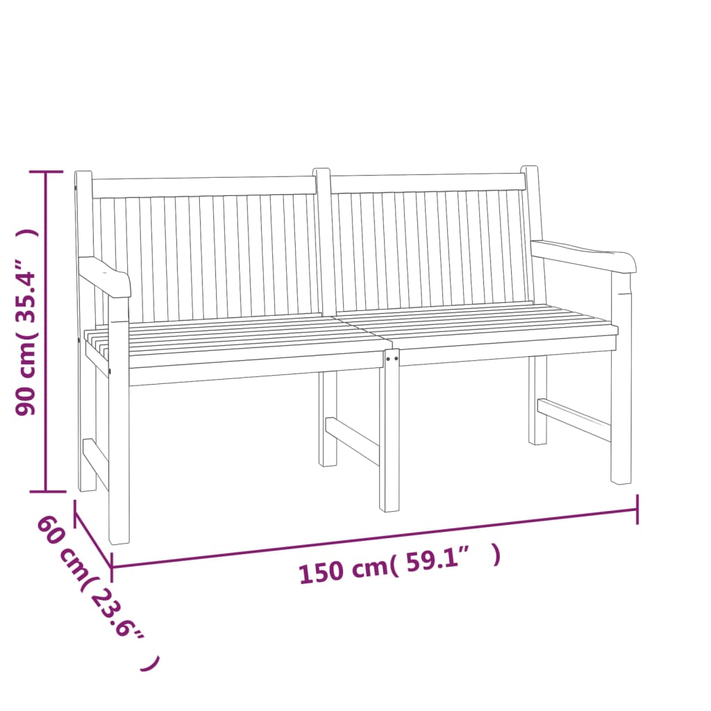 vidaXL Garden Dining Set | Teak | Teak Wood | 4 Piece | Durable
