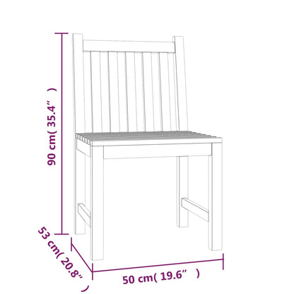 vidaXL Garden Dining Set | Teak | Teak Wood | 4 Piece | Durable