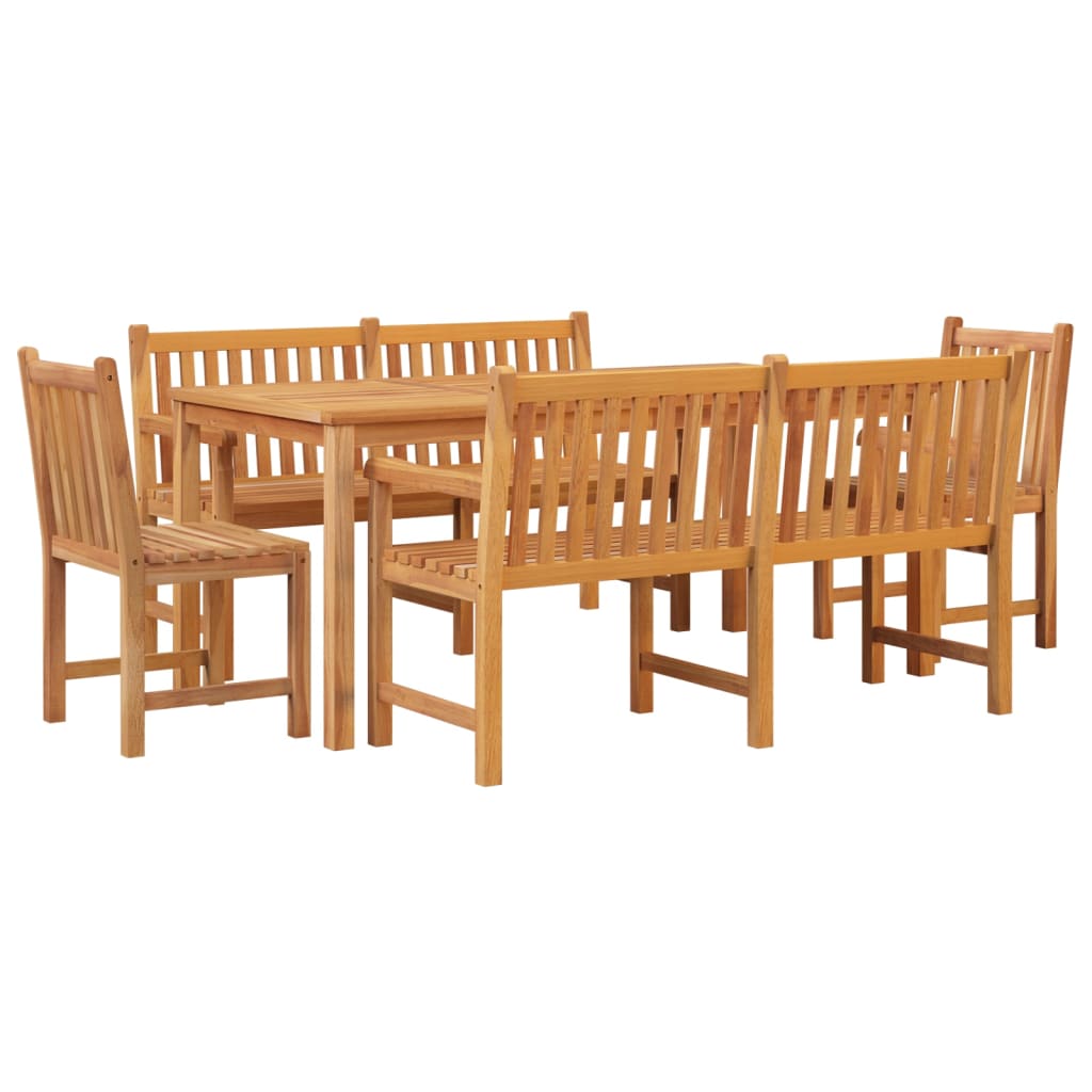 vidaXL Garden Dining Set | Teak | Solid Teak Wood | Large | Durable