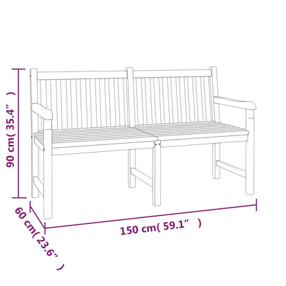 vidaXL Garden Dining Set | Teak | Solid Teak Wood | Large | Durable
