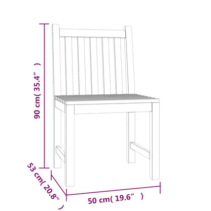 vidaXL Garden Dining Set | Teak | Solid Teak Wood | Large | Durable