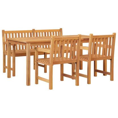 vidaXL Garden Dining Set | Natural Teak | Smooth sanded teak hardwood | Large
