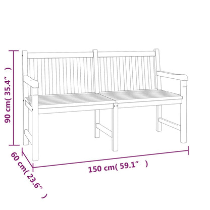 vidaXL Garden Dining Set | Natural Teak | Smooth sanded teak hardwood | Large