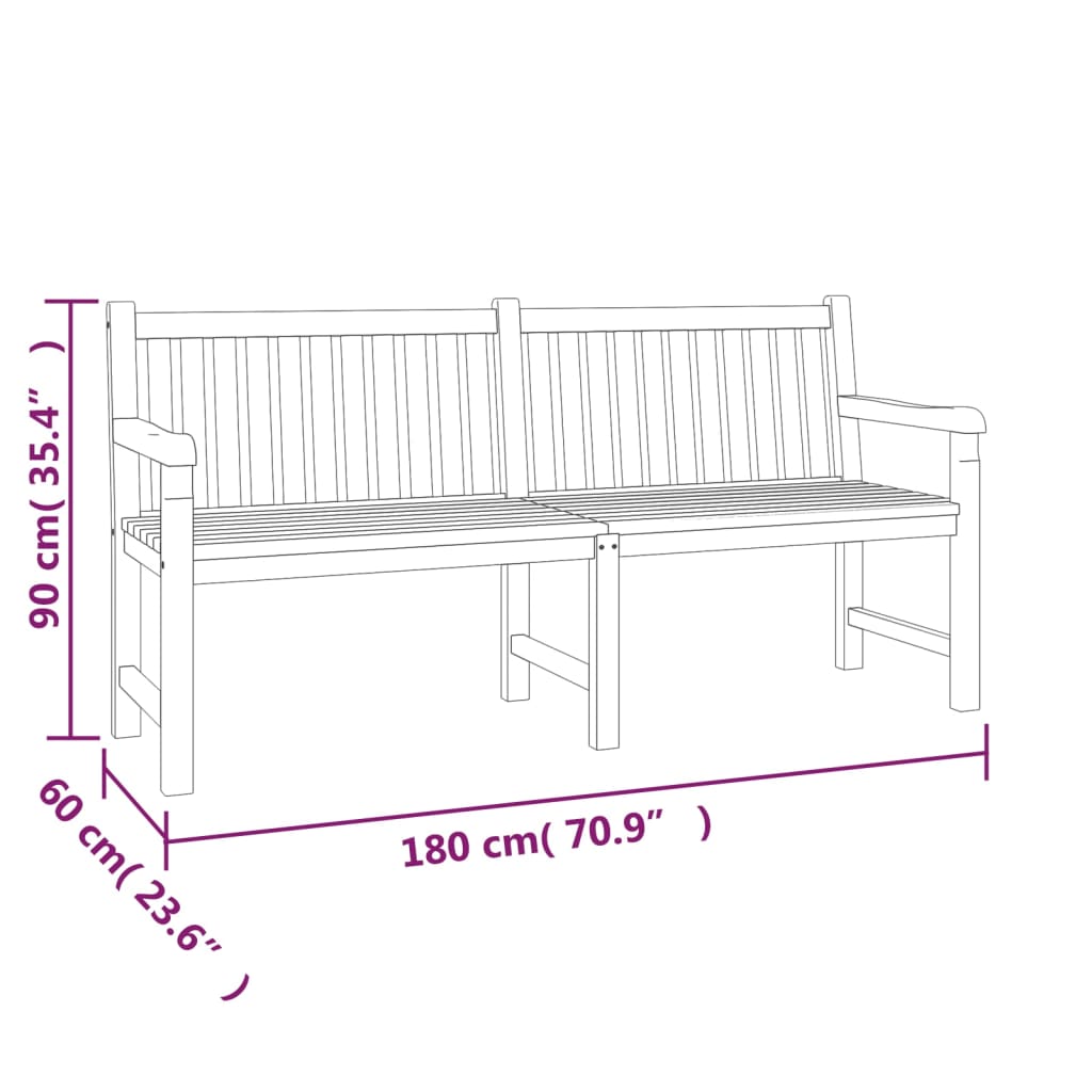 vidaXL 5 Piece Garden Dining Set Solid Wood Teak