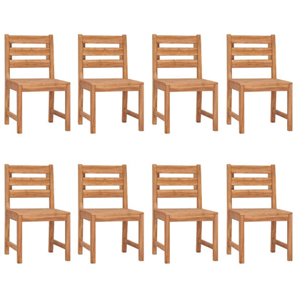 vidaXL Garden Chairs 8 pcs Solid Wood Teak