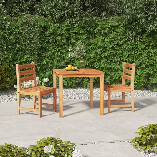 vidaXL Garden Dining Set | Natural Teak | Solid Teak Wood | Standard | Durable
