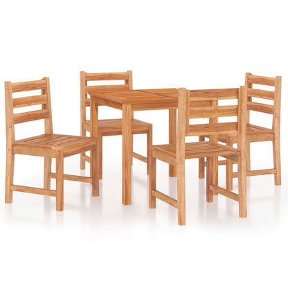 vidaXL Garden Dining Set | Teak | Solid teak wood | Medium