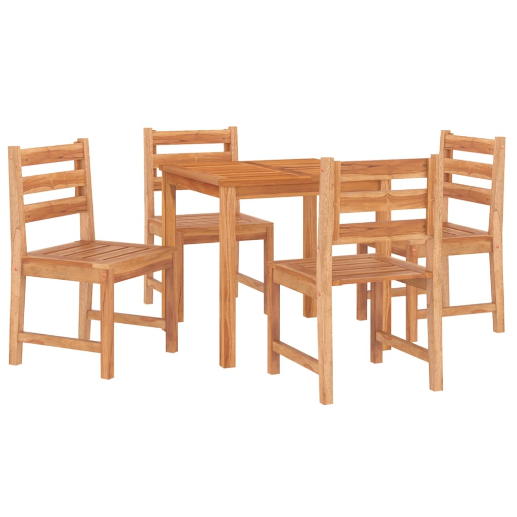 vidaXL Garden Dining Set | Teak | Solid teak wood | Medium