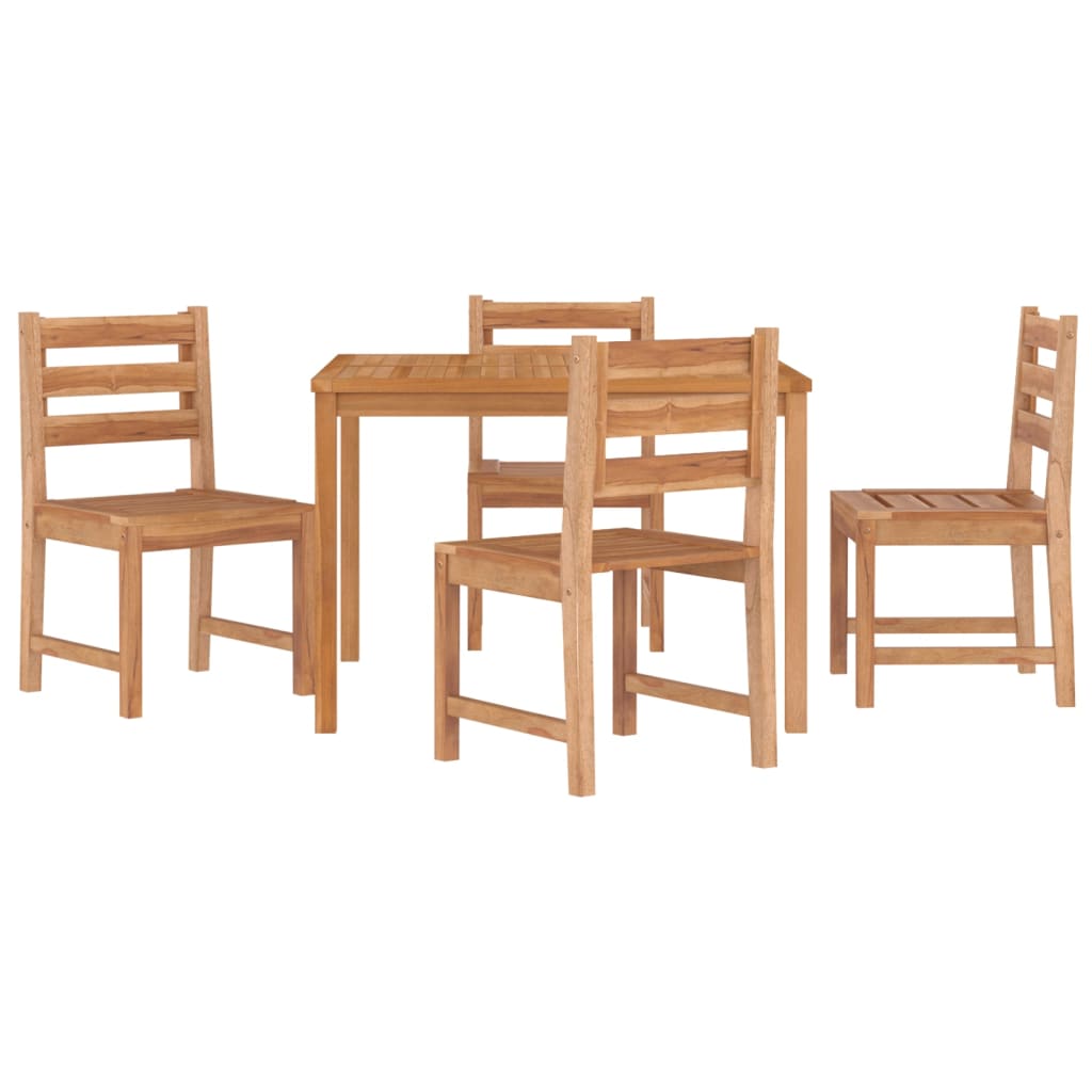 vidaXL Garden Dining Set | Natural Teak | Solid Teak Wood | Standard