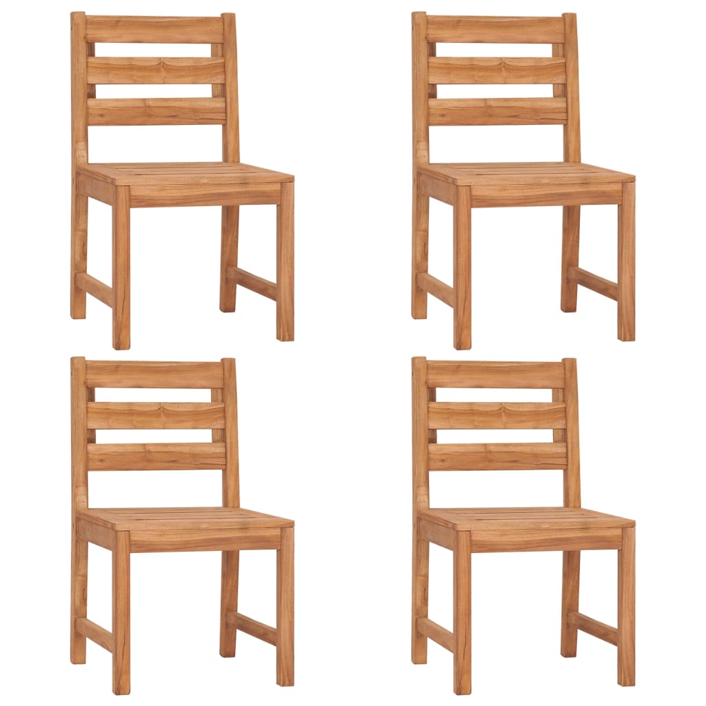 vidaXL 5 Piece Garden Dining Set Solid Wood Teak