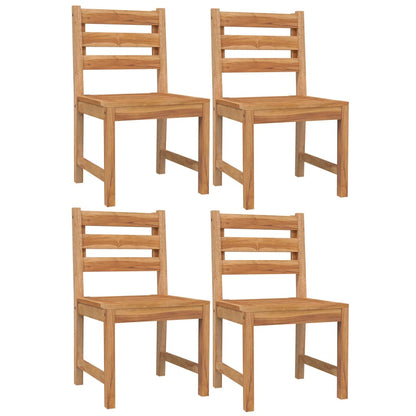 vidaXL 5 Piece Garden Dining Set Solid Wood Teak