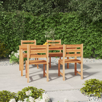 vidaXL Garden Dining Set | Natural Wood | Solid Teak Wood | Standard | Durable