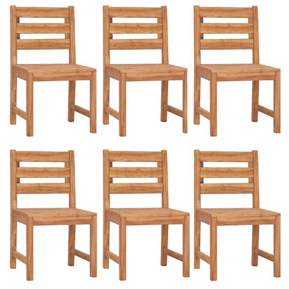 vidaXL Garden Dining Set | Natural Teak | Solid Teak Wood | 6 Seater | Durable