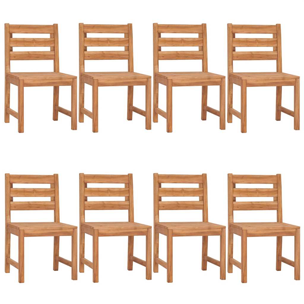 vidaXL 9 Piece Garden Dining Set Solid Wood Teak