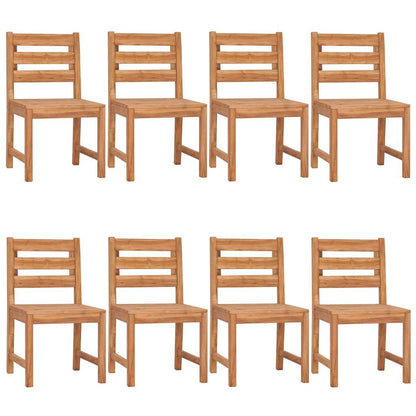 vidaXL 9 Piece Garden Dining Set Solid Wood Teak