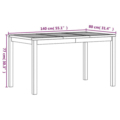 vidaXL 3 Piece Garden Dining Set Solid Wood Teak
