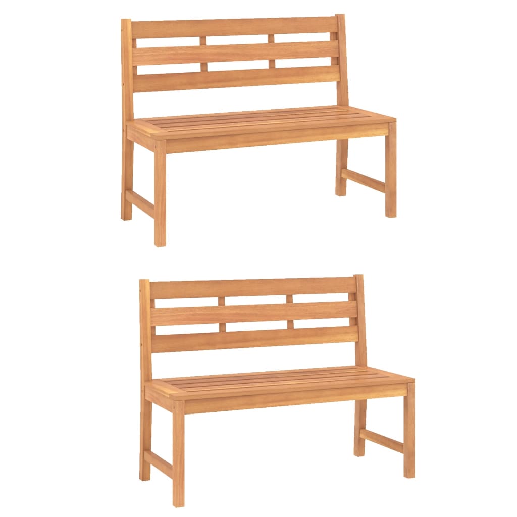 vidaXL 4 Piece Garden Dining Set Solid Wood Teak