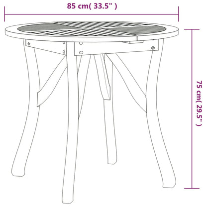 vidaXL Garden Dining Set | Brown | Solid acacia wood | Medium | Durable