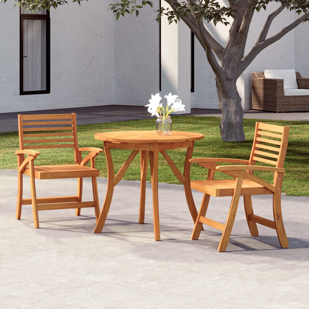 vidaXL Garden Dining Set | Brown | Solid acacia wood | Medium | Durable