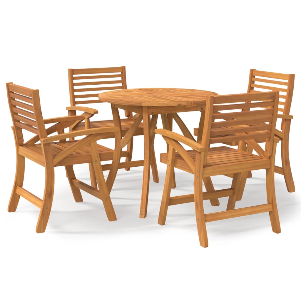 vidaXL Garden Dining Set | Brown | Solid acacia wood | Standard | Durable