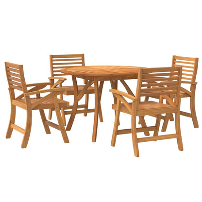 vidaXL 5 Piece Garden Dining Set Solid Wood Acacia