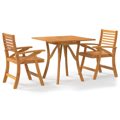 vidaXL Garden Dining Set | Natural Wood | Solid Acacia wood | Medium | Durable