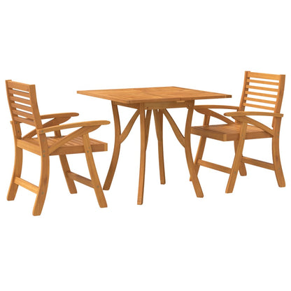 vidaXL Garden Dining Set | Natural Wood | Solid Acacia wood | Medium | Durable