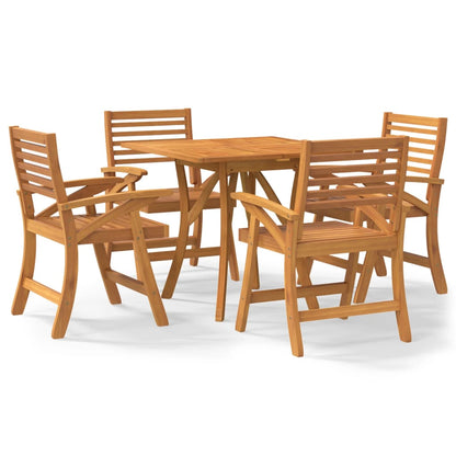 vidaXL Garden Dining Set | Natural wood | Solid acacia wood with an oil finish