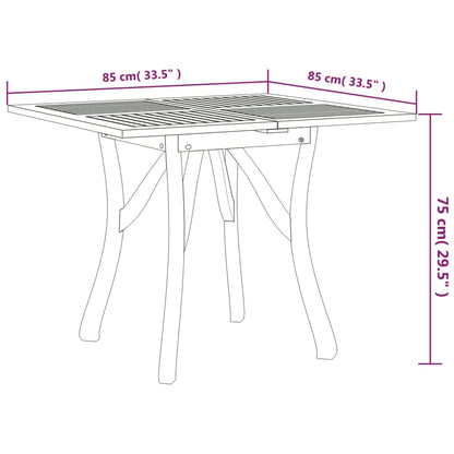 vidaXL Garden Dining Set | Natural wood | Solid acacia wood with an oil finish