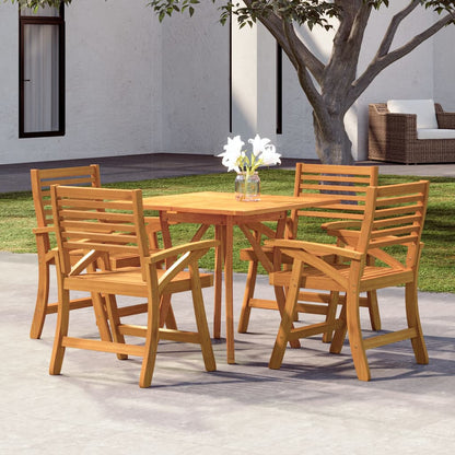 vidaXL Garden Dining Set | Natural wood | Solid acacia wood with an oil finish