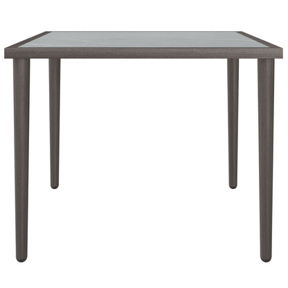 vidaXL Garden Table Grey 48x48x37 cm Steel