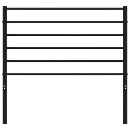 vidaXL Headboard | Black | Steel | Single | Headboard | Rectangular