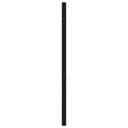 vidaXL Headboard | Black | Steel | Single | Headboard | Rectangular