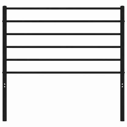 vidaXL Headboard | Black | Powder-Coated Steel | Single | Durable | Headboard